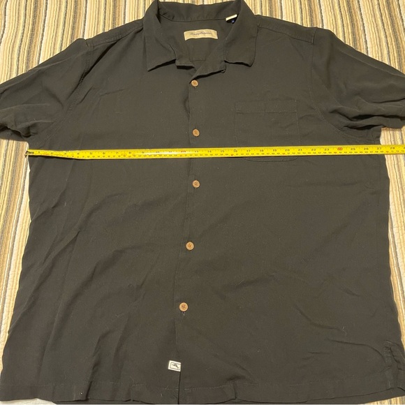 Tommy Bahama Men's XXL Black Button-Down Shirt 100% Viscose Lightweight Vacation - Picture 9 of 10